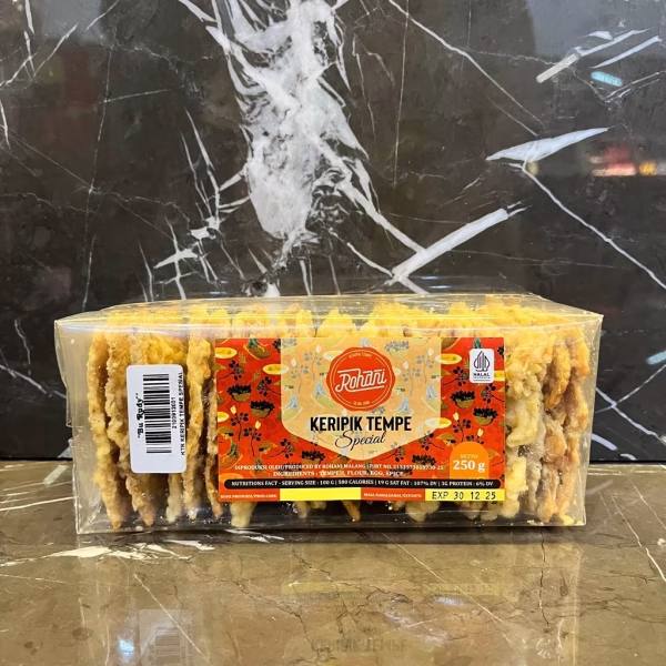 Rohani Keripik Tempe – Keripik Tempe Spesial Asli | Camilan Renyah Gurih 250gr - Gambar 2