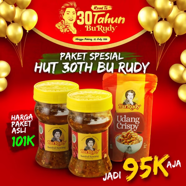 PAKET SPESIAL HUT 30TH BU RUDY